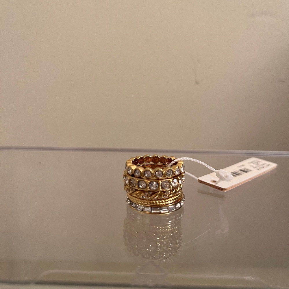 New! Ann Taylor Stacked Ring Set